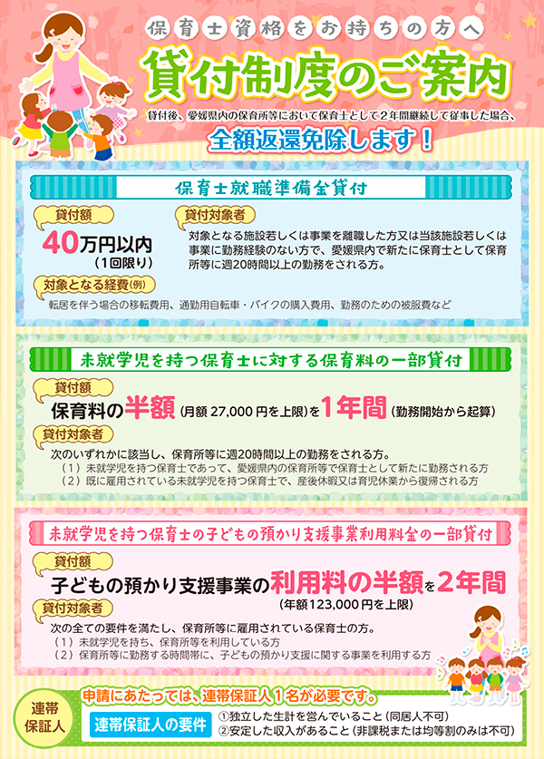 就職準備金のご案内チラシイメージ